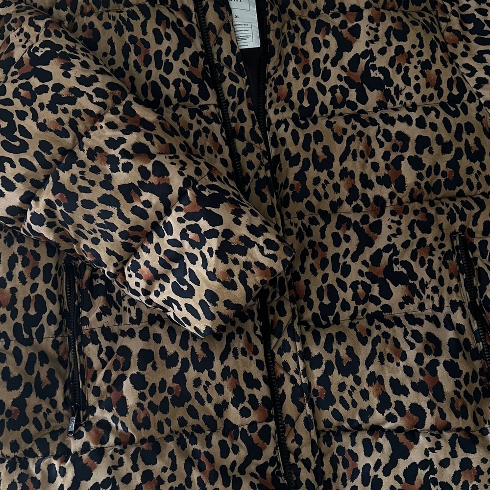 Gap Leopard Print Puffer Jacket - image 2